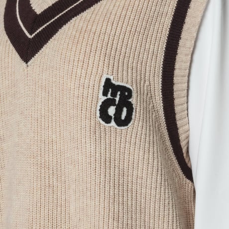 Knit Vest - ベージュ