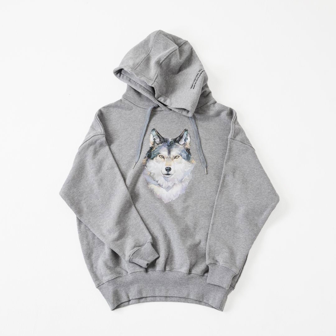 Okami Hoodie(Ippiki)-グレー | harapeco Store