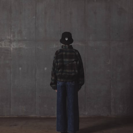 Checked Outer Jacket-グリーン