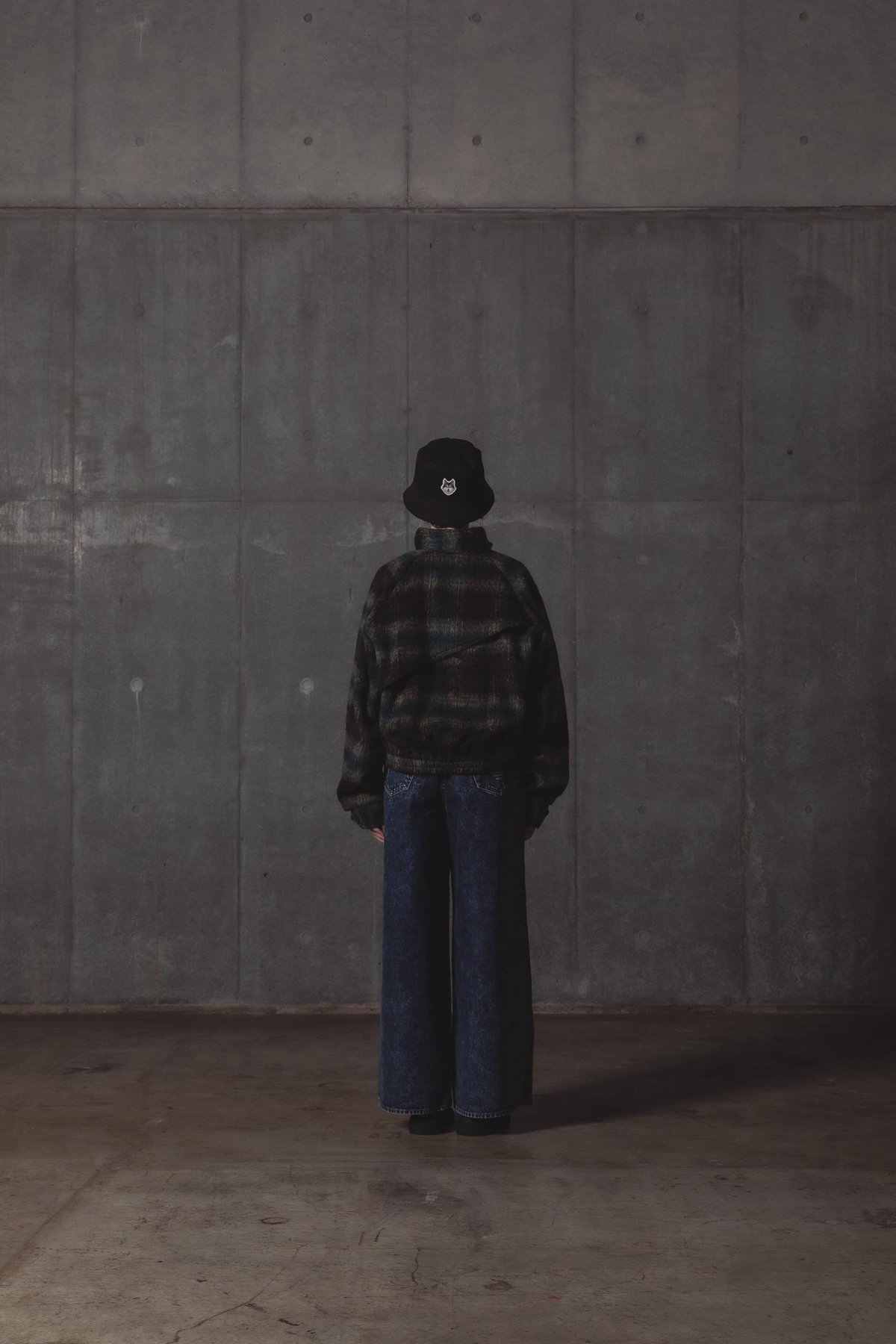 Checked Outer Jacket-グリーン | harapeco Store