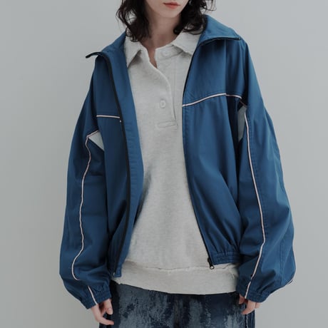 Color Suede blouson-25SS- - ネイビー