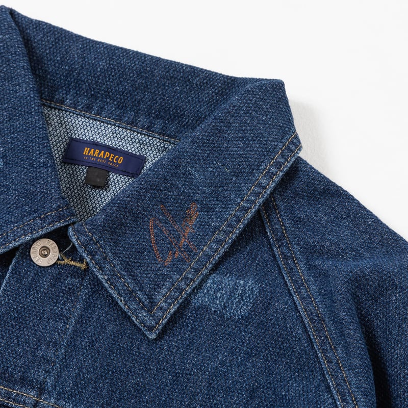 DENIM JACKET - ブルー | harapeco Store