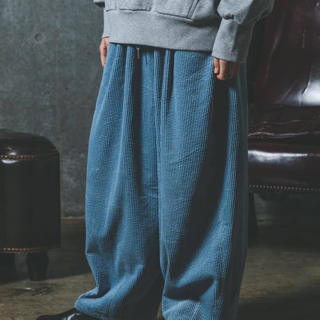 Corduroy Easy-Pants-ブルー