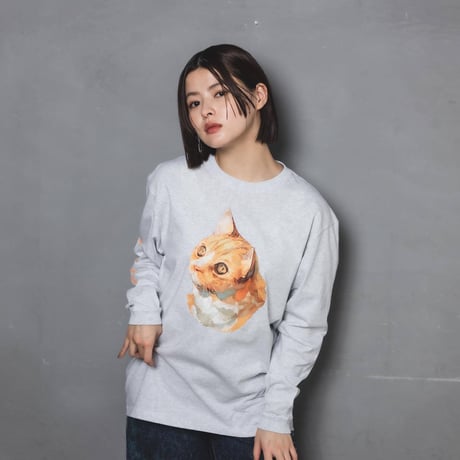 Neko Long Sleeve Tee(ziitto)-ホワイト