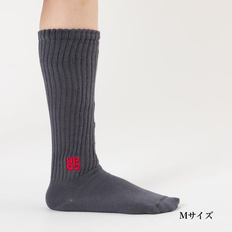 HPCO LONG SOCKS - チャコールグレー