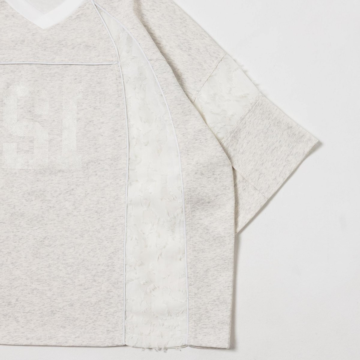 Panel Jersey Tee - ホワイト | harapeco Store