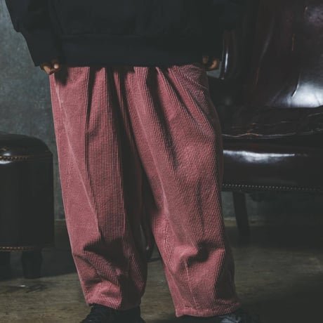 Corduroy Easy-Pants-ピンク