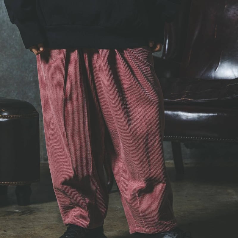 Corduroy Easy-Pants-ピンク | harapeco Store