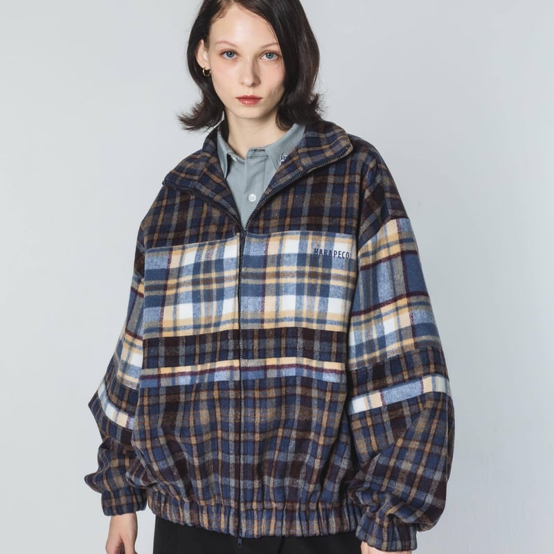 2pattern Checked Jacket - type B | harapeco Store 2pattern Checked Jacket - type B | harapeco Store