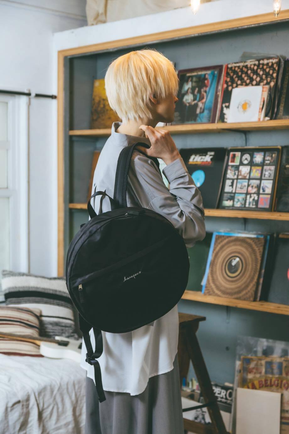 Circle Backpack-ブラック | harapeco Store
