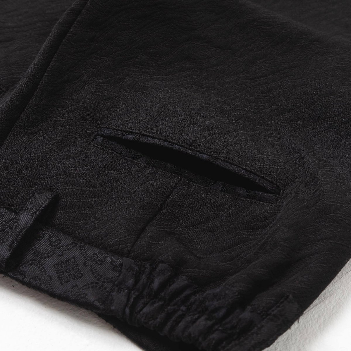 パンツ harapeco Jacquard Pants Jacquard Tapered Pants-ブルー | harapeco Store
