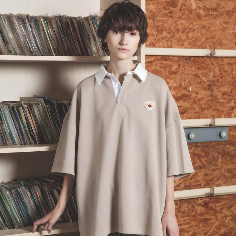 はらぺこ商店 Neko Polo(Akubi)-ベージュ Neko Polo(Akubi)-ベージュ | harapeco Store
