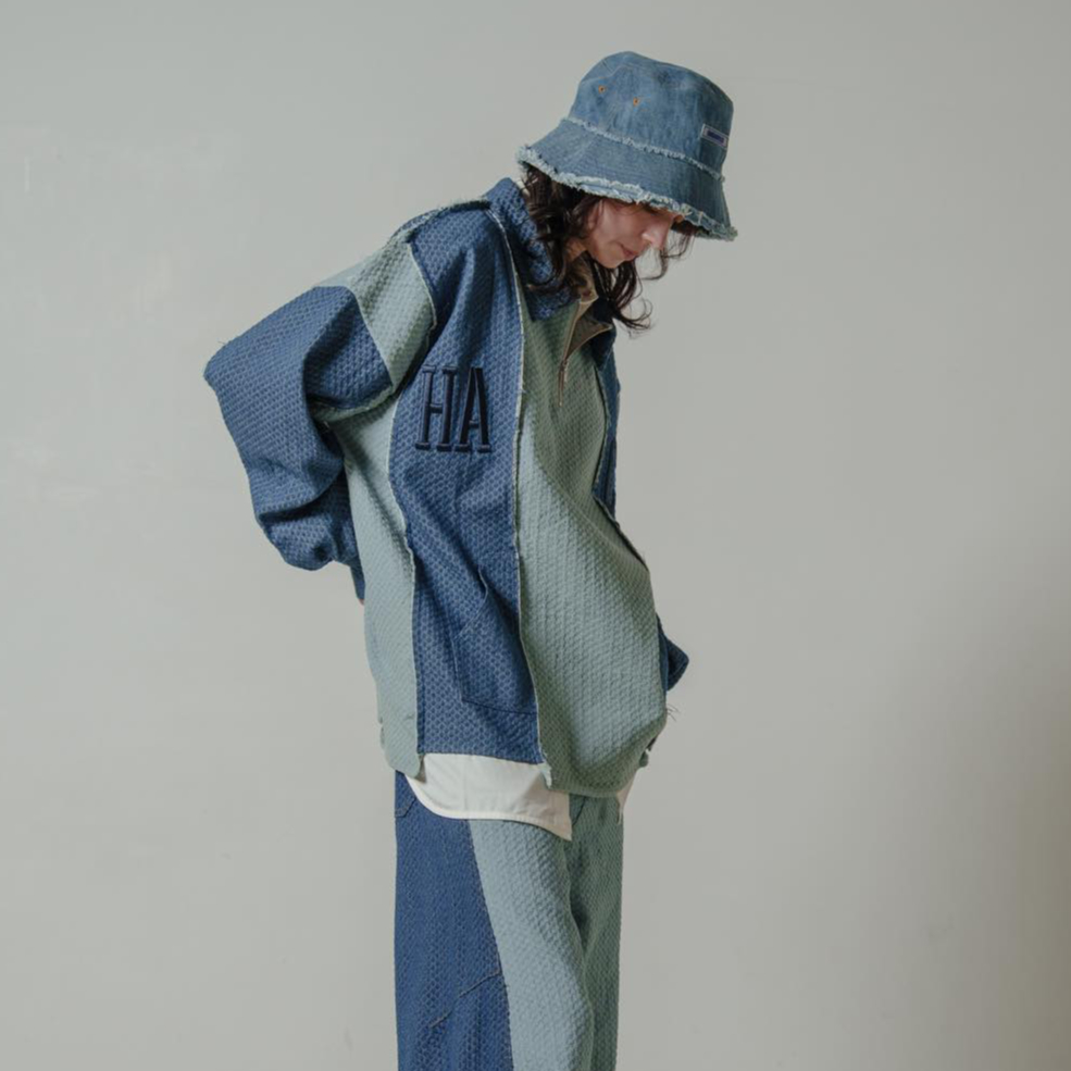 Rebuild HalfZip Denim - ブルー | harapeco Store