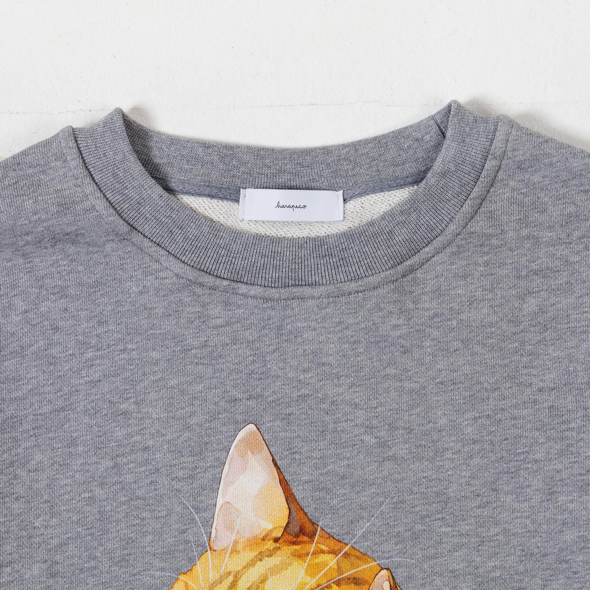 harapeco Neko Sweat(Akubi)-グレー Neko Sweat(ziitto)-グレー | harapeco Store