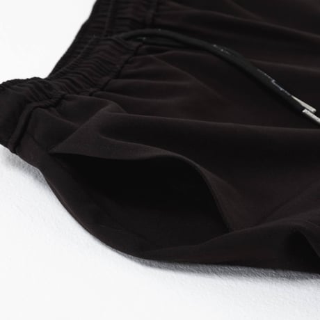 Layered Half Pants-Black