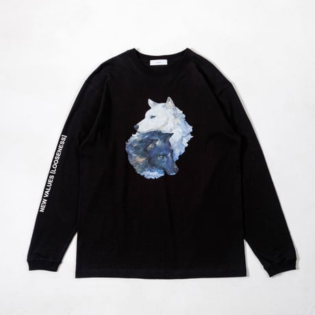 Okami Long Sleeve Tee(nihiki)-ブラック