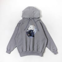 Neko Hoodie(Akubi)-グレー | harapeco Store