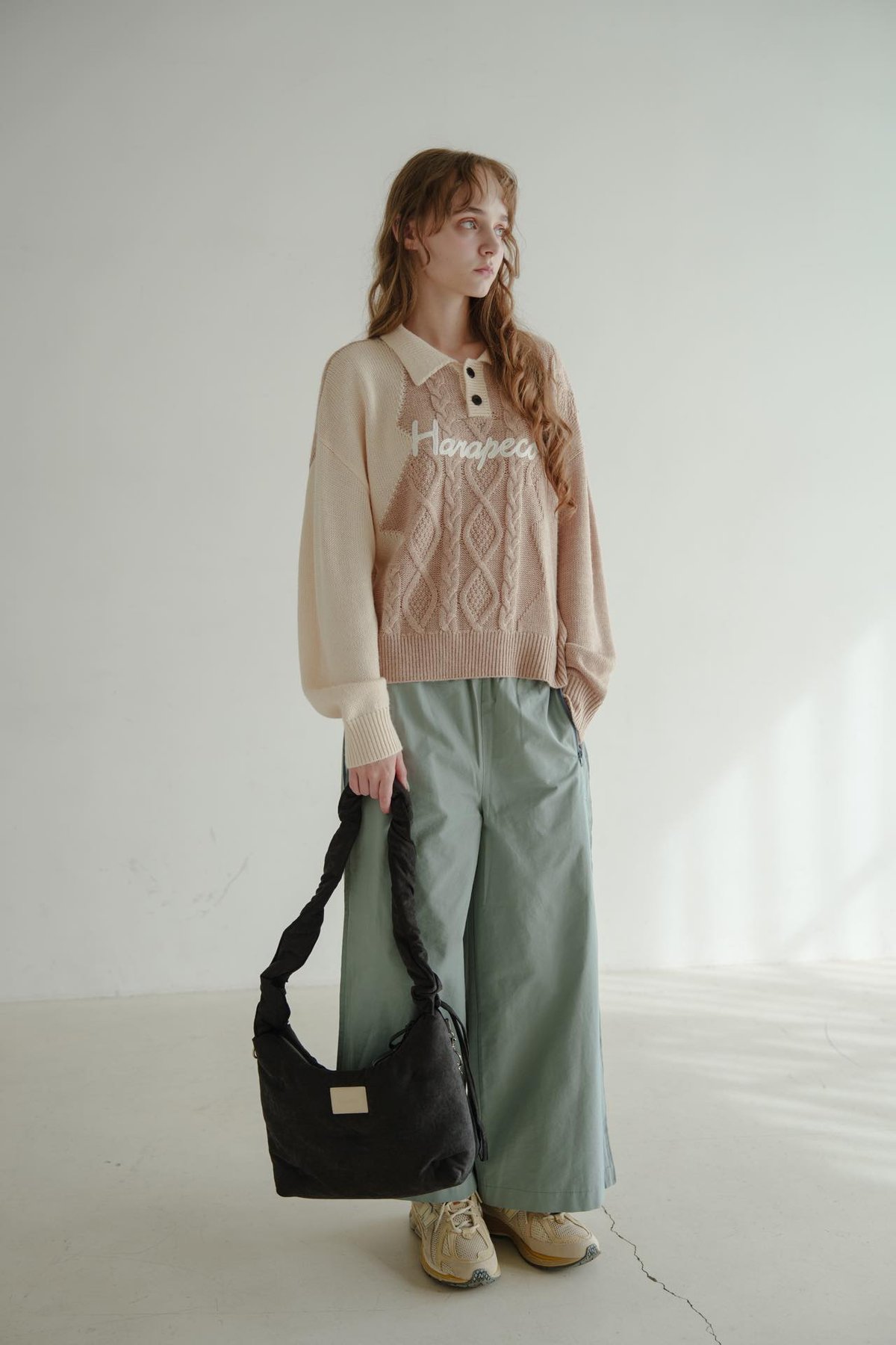 Suede Cloud ShoulderBag - ブラック | harapeco Store