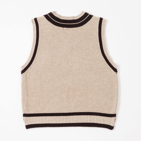 Knit Vest - ベージュ