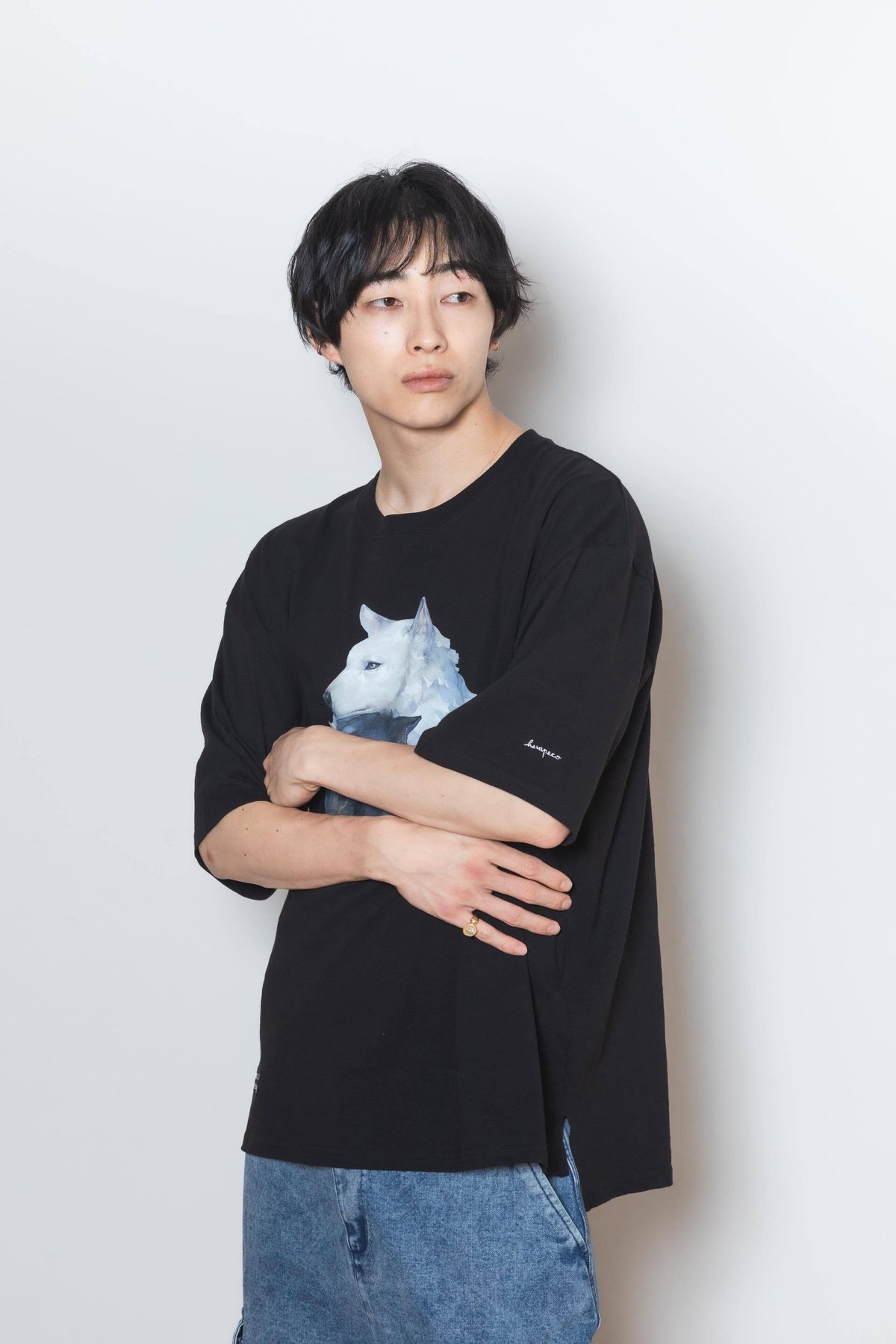harapeco Neko Tee （Akubi） ホワイト