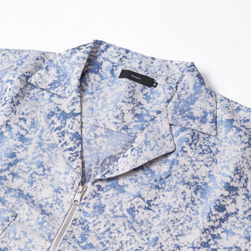 Jacquard Shirts Jacket-ブラック | harapeco Store Jacquard Shirts Jacket-ブラック | harapeco Store