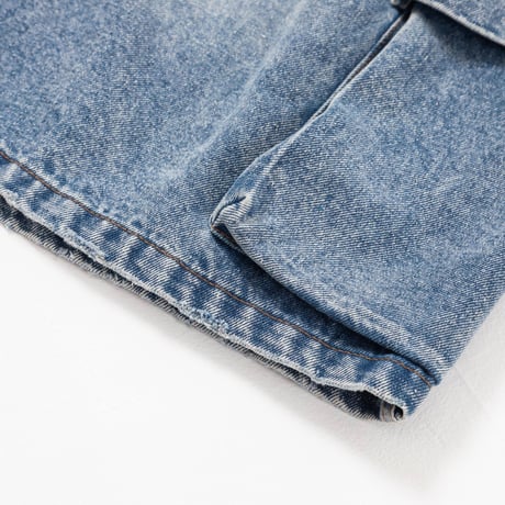 DENIM HALF PANTS - ブルー
