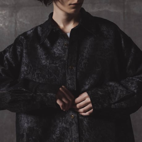 Jacquard Shirts-ブラック