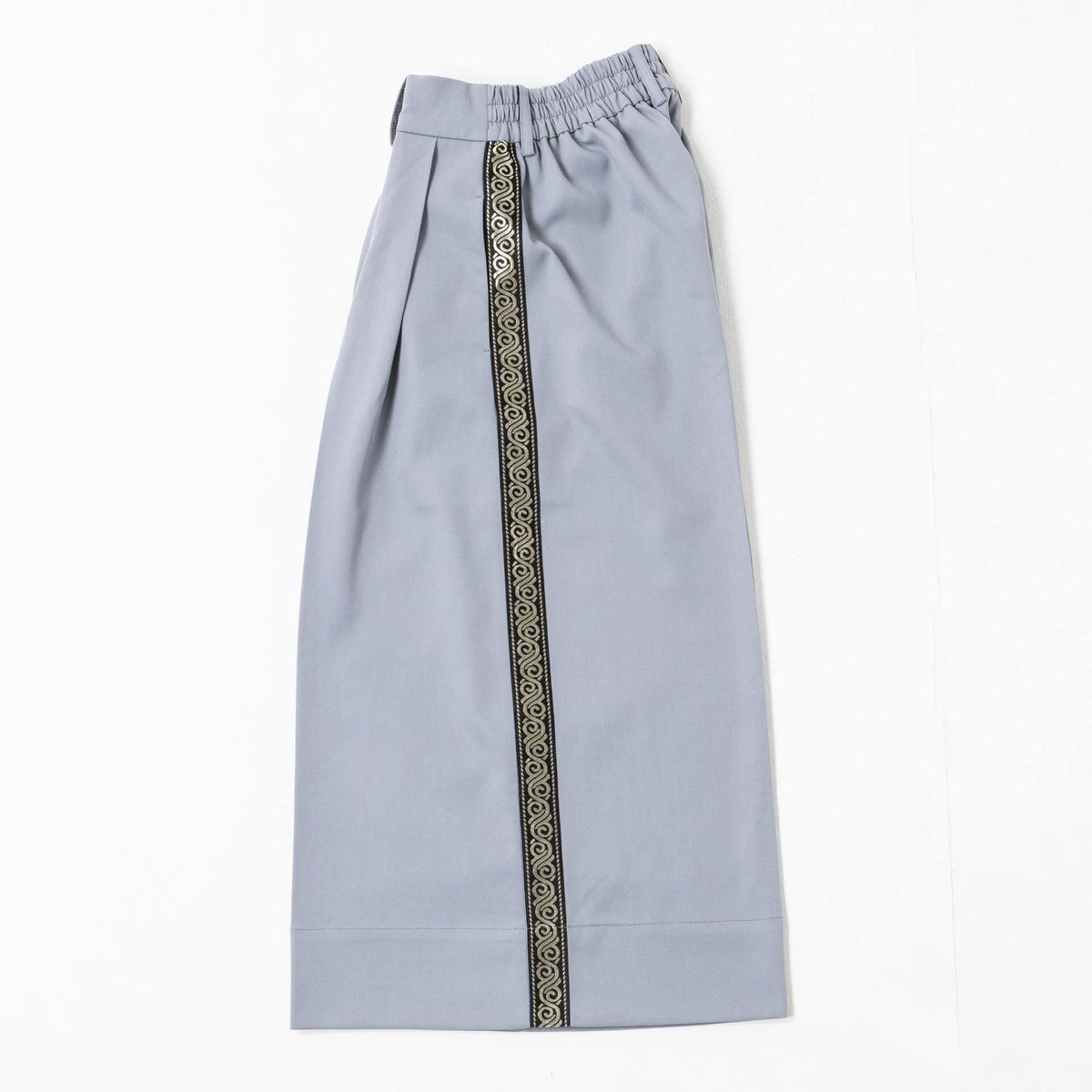 Center Press Wide-Pants(23ver.)-グレー | harapeco