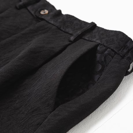 [e]Jacquard Pants-ブラック