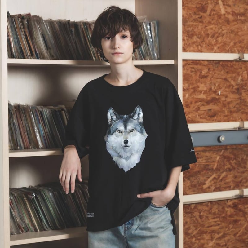 Okami Tee（Ippiki）-ブラック | harapeco Store