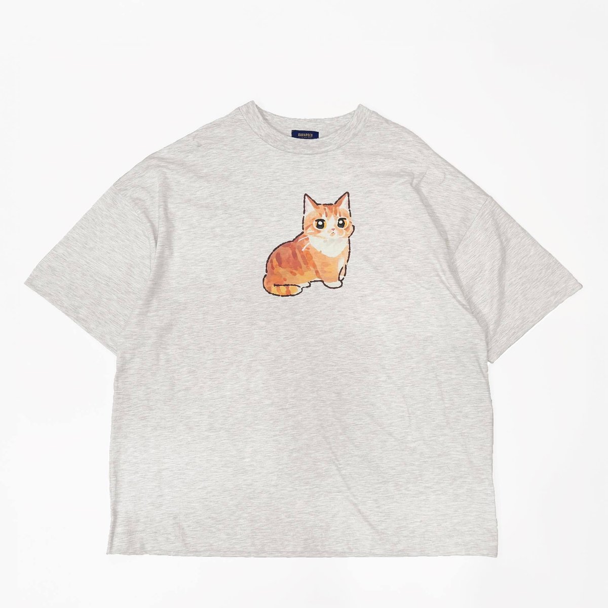 harapeco　Neko Tee （Akubi）-ホワイト　サイズL Neko Tee （Akubi）-ホワイト | harapeco Store