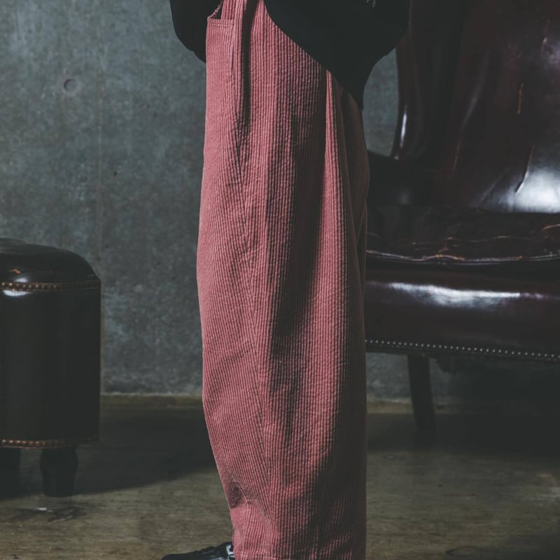 Corduroy Easy-Pants-ピンク | harapeco Store