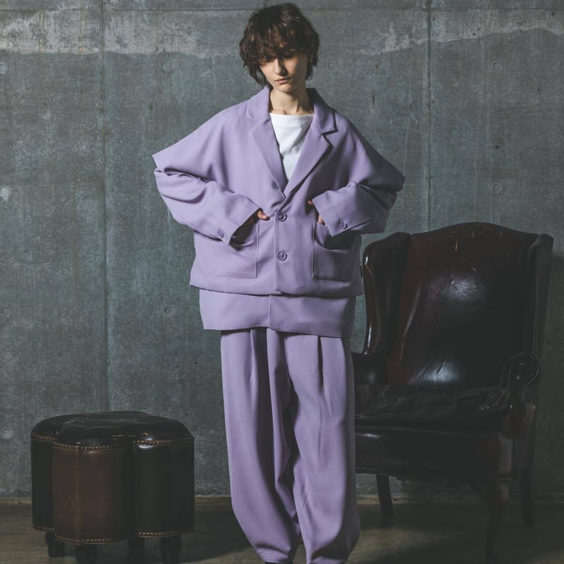 Three-piece suit Pants-ライトパープル | harapeco Store