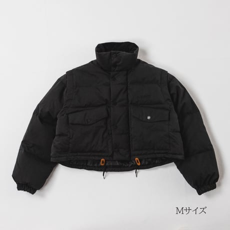 Stand Collar Down Jacket - ブラック