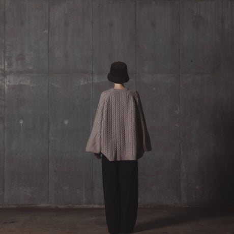 Rough-Knit Sweater-ライトグレージュ