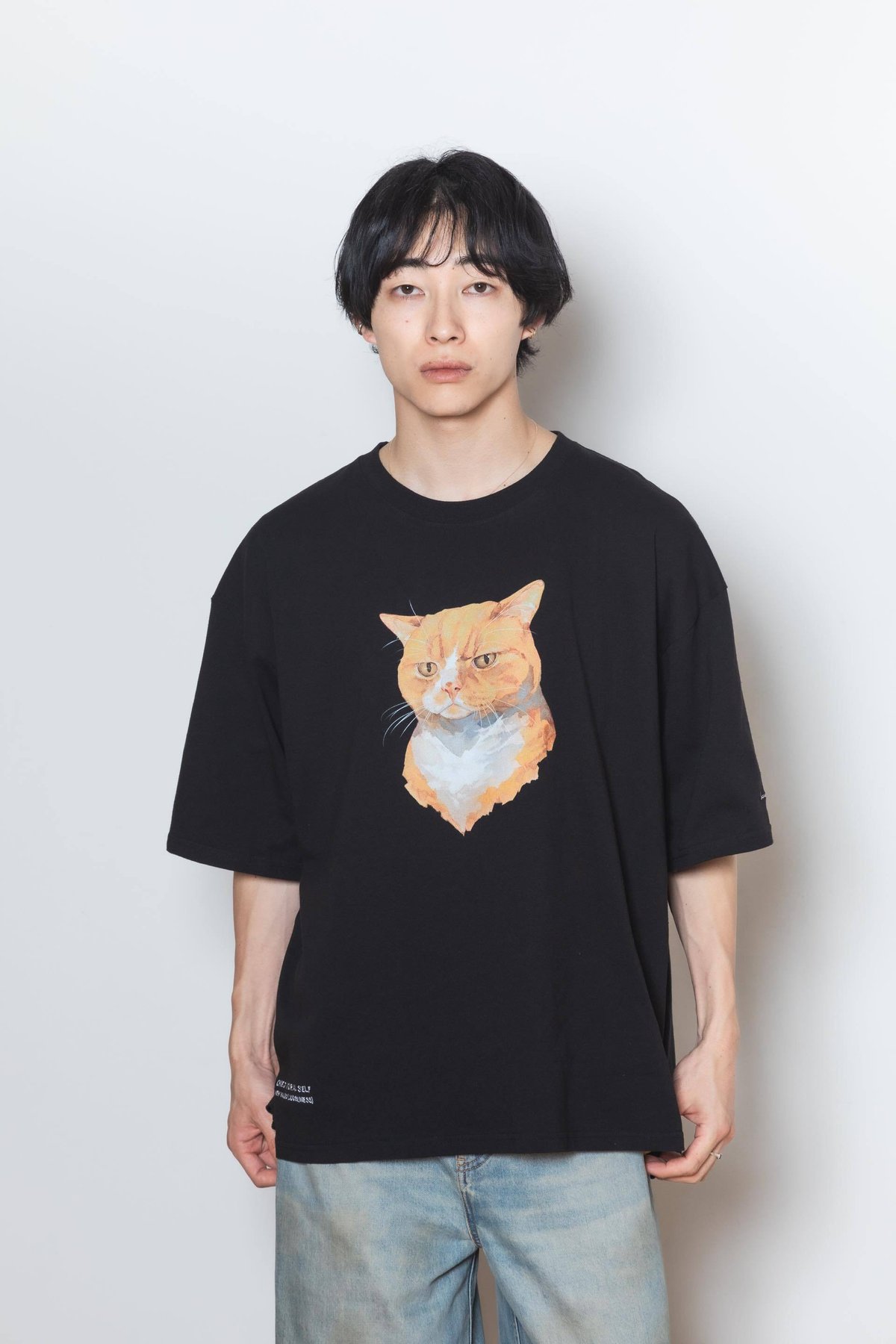 Neko Tee [FuteNeko] - ブラック | harapeco Store