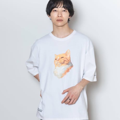Neko Tee  [MabushiiNeko]  - ホワイト