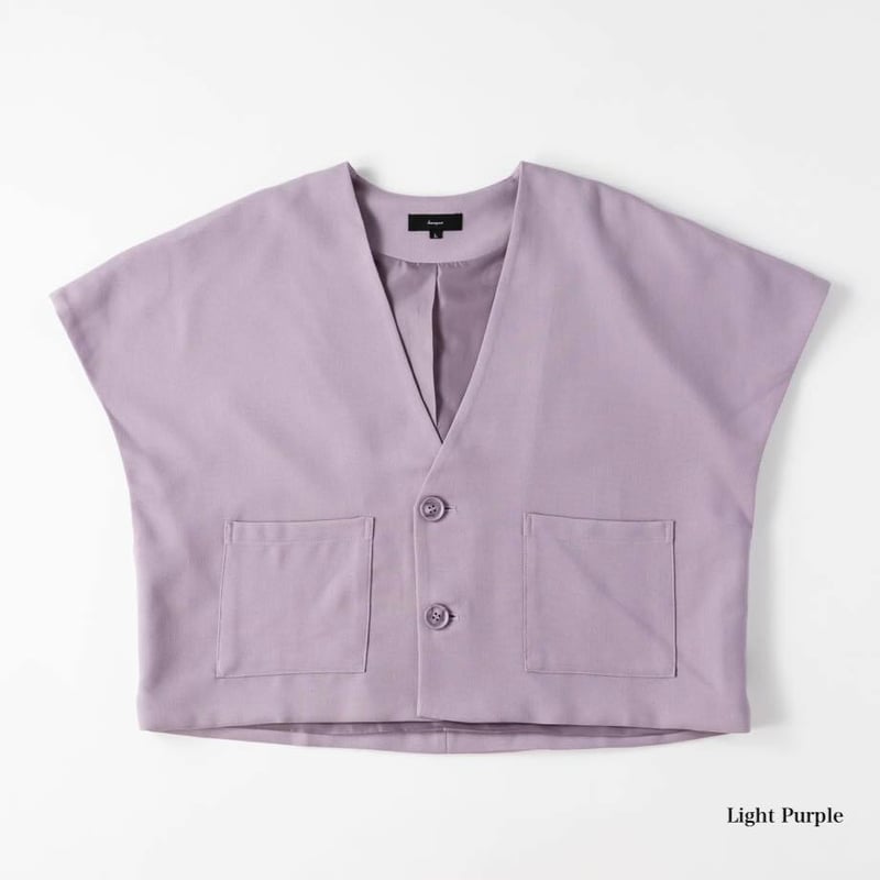 Three-piece suit Vest-ライトパープル | harapeco Store