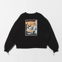 Bicolor Button Knit - ブルー | harapeco Store