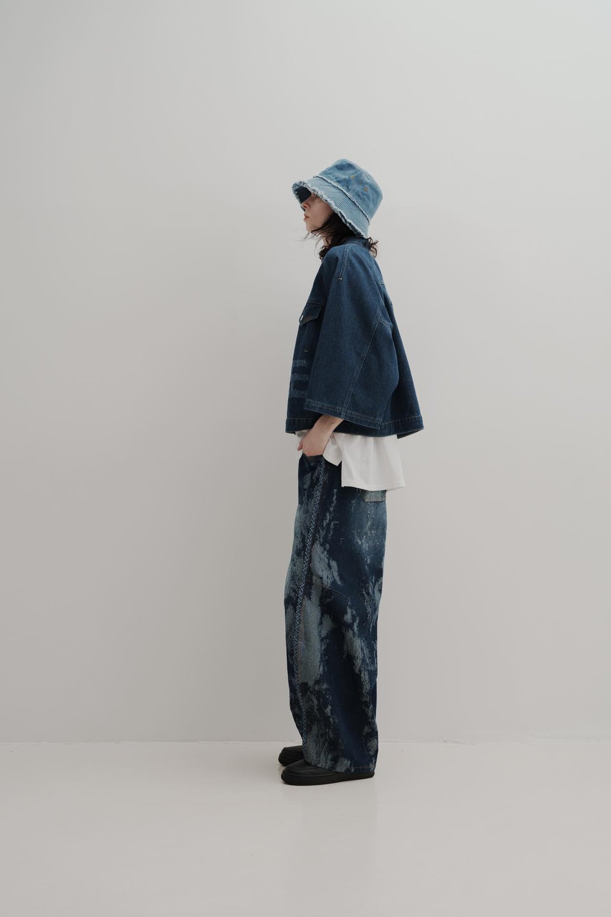 DENIM JACKET - ブルー | harapeco Store