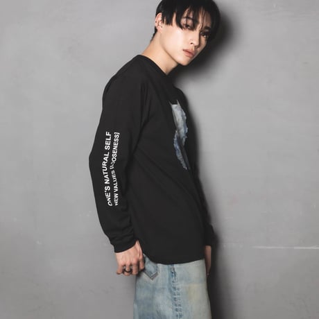 Okami Long Sleeve Tee(nihiki)-ブラック