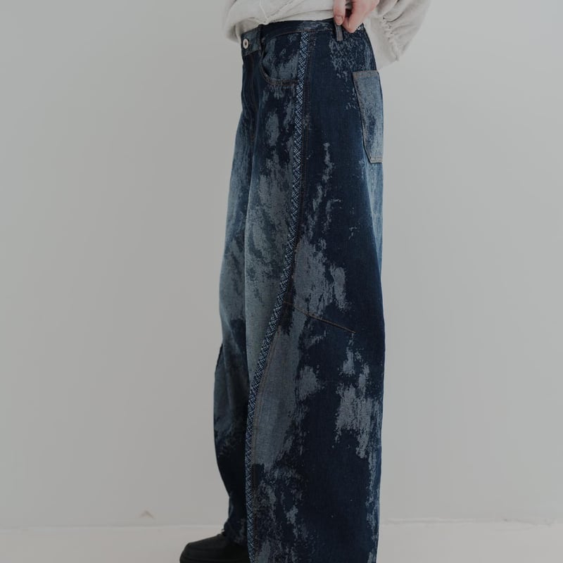 DENIM PANTS - ブルー | harapeco Store