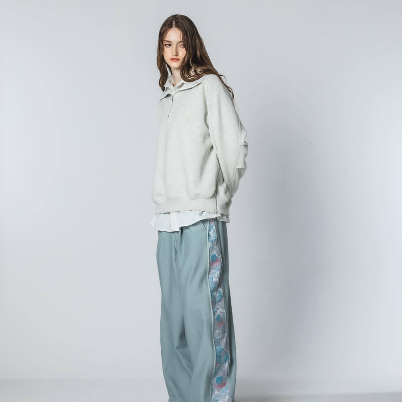 Eve harapeco 商店 スウェット パンツ Sweat Pants Zipper Pants - ブルー | harapeco Store