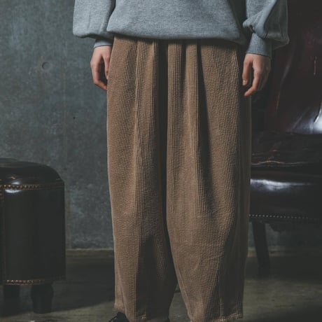 Corduroy Easy-Pants-ベージュ