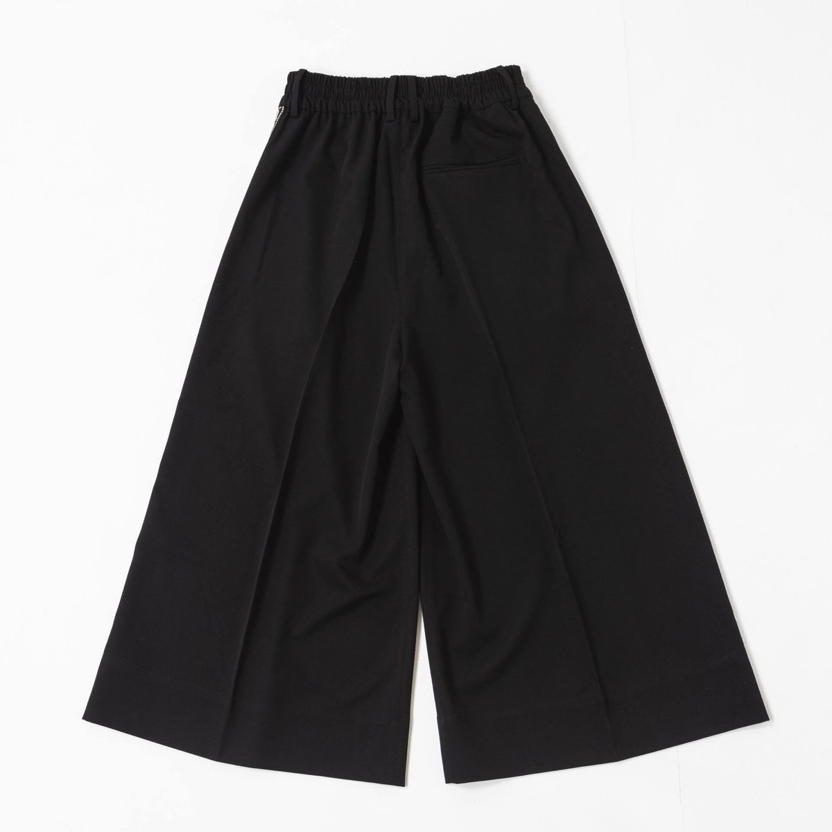 Center Press Wide-Pants(23ver.)-ブラック | harapeco...