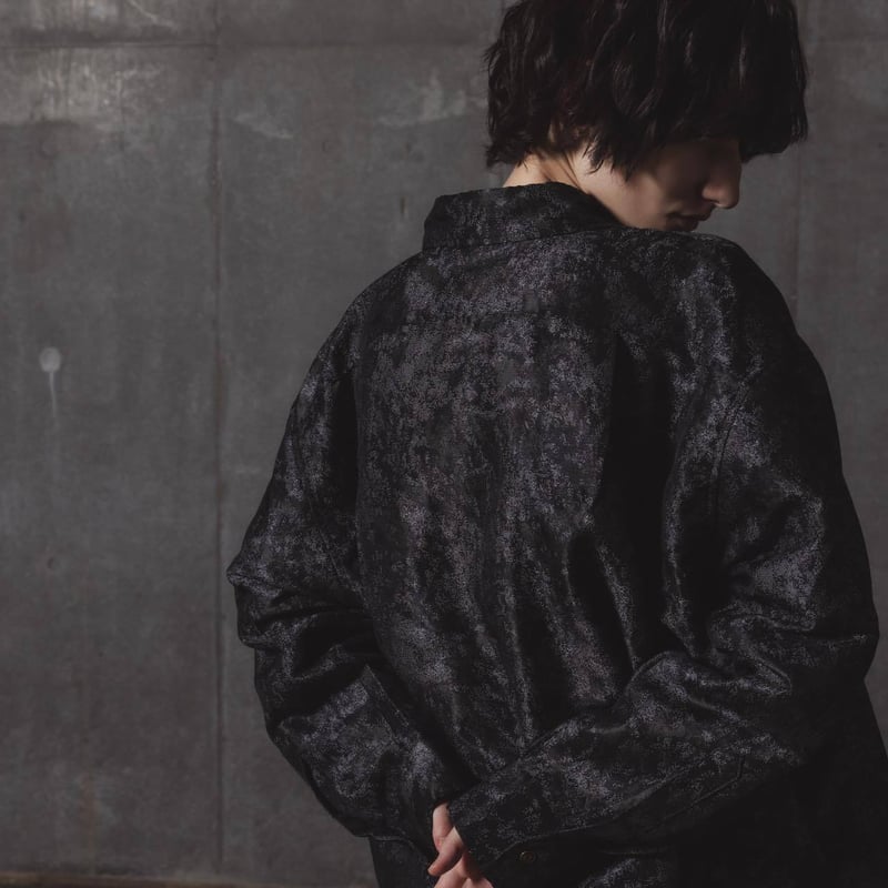 Jacquard Shirts-ブラック | harapeco Store