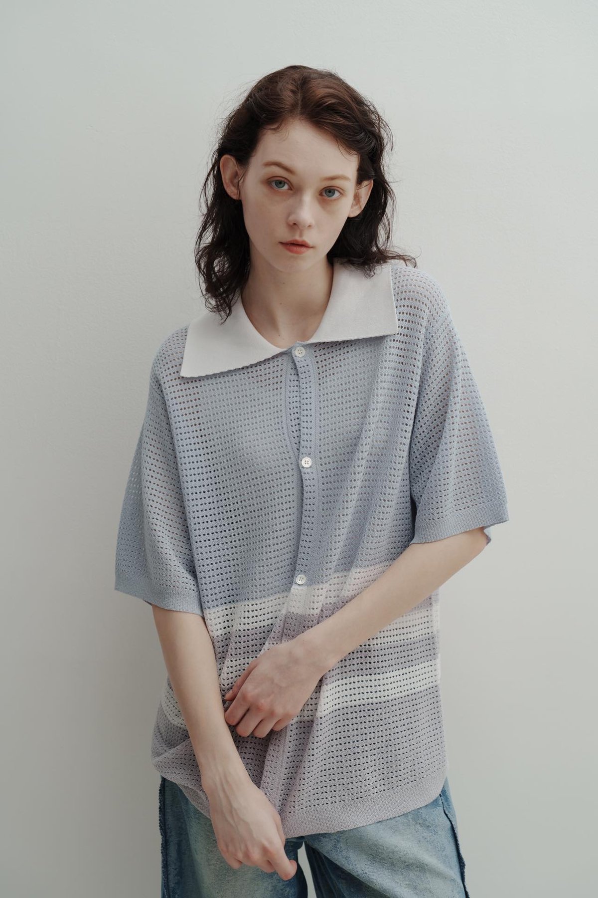 Eve harapeco KNIT POLO Mサイズ ﾚﾃﾞｨｰｽ＜DECEMBERMAY＞BOY cable knit polo / WOMAN - HIROO