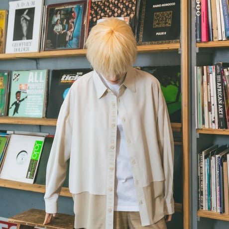Layered Shirts-ベージュ