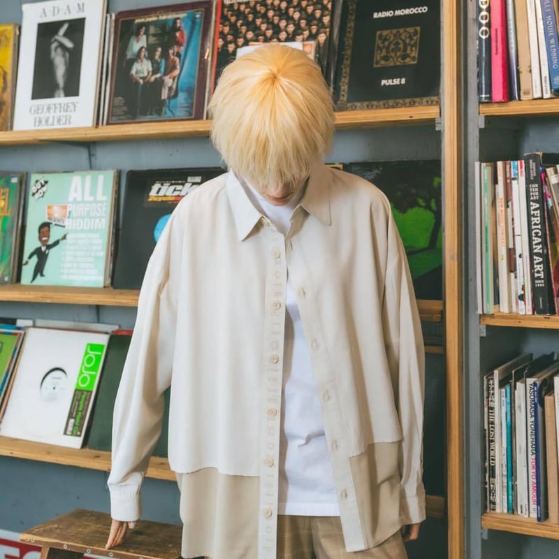 Layered Shirts-ベージュ | harapeco Store