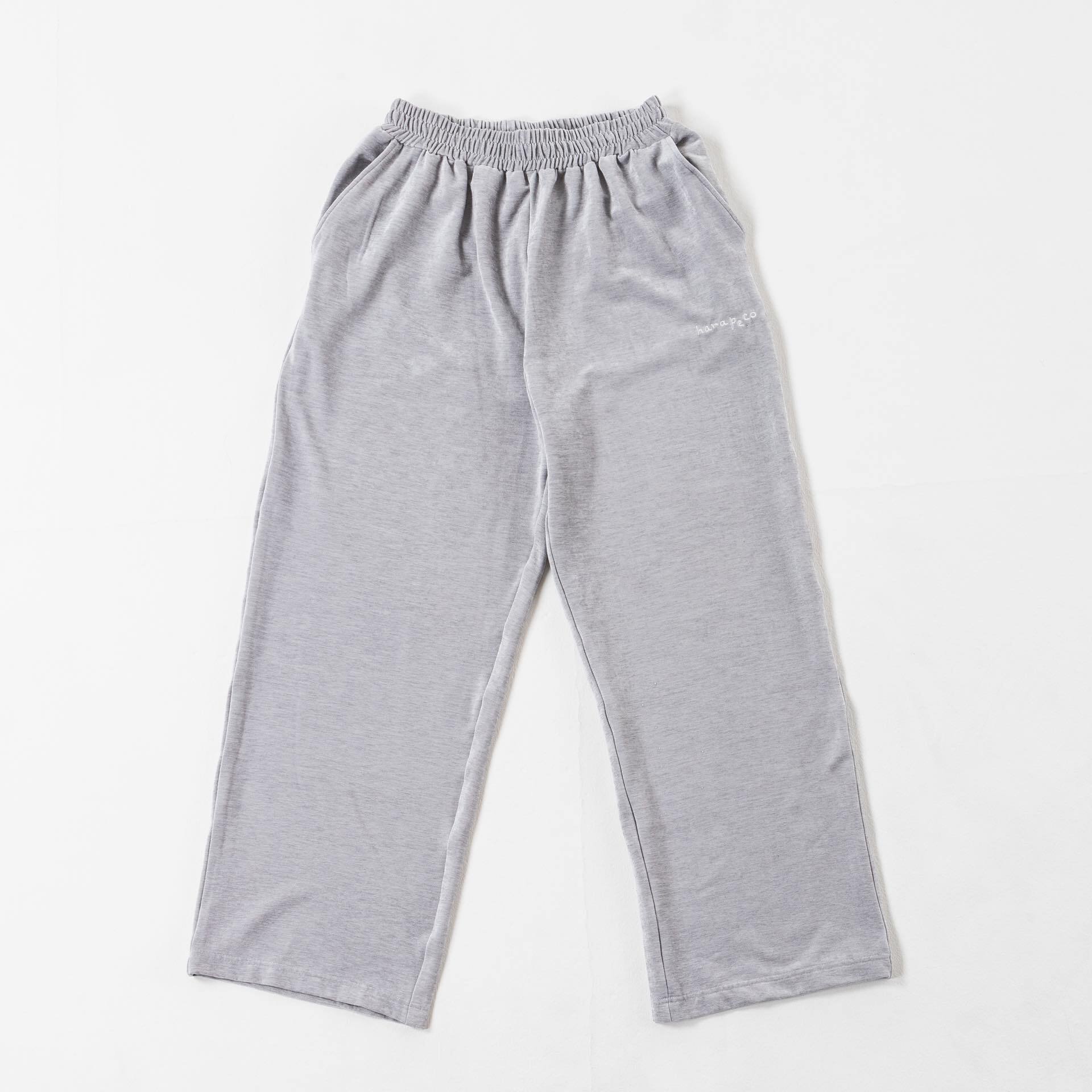 Luxe Velour Relax Pants - ライトグレー | harapeco Store